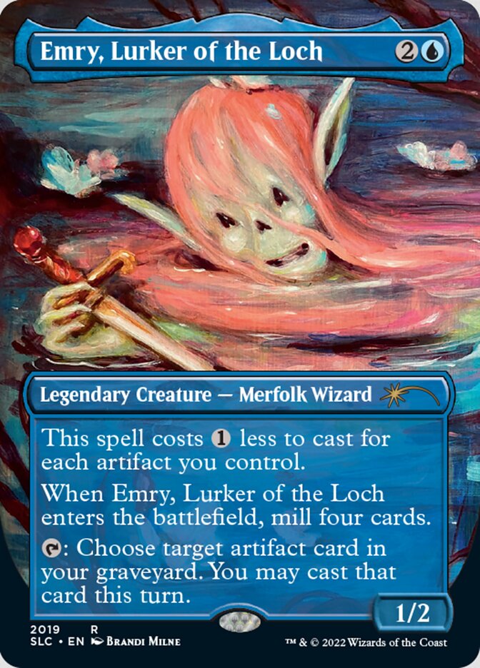 Emry, Lurker of the Loch (Borderless) [Secret Lair Countdown Kit] | Card Citadel