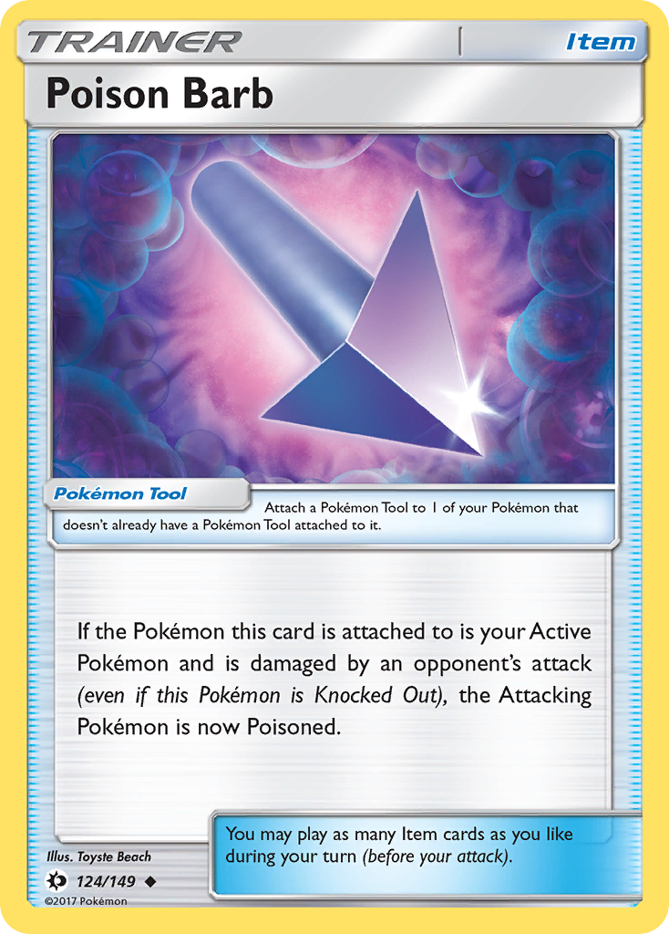 Poison Barb (124/149) [Sun & Moon: Base Set] | Card Citadel