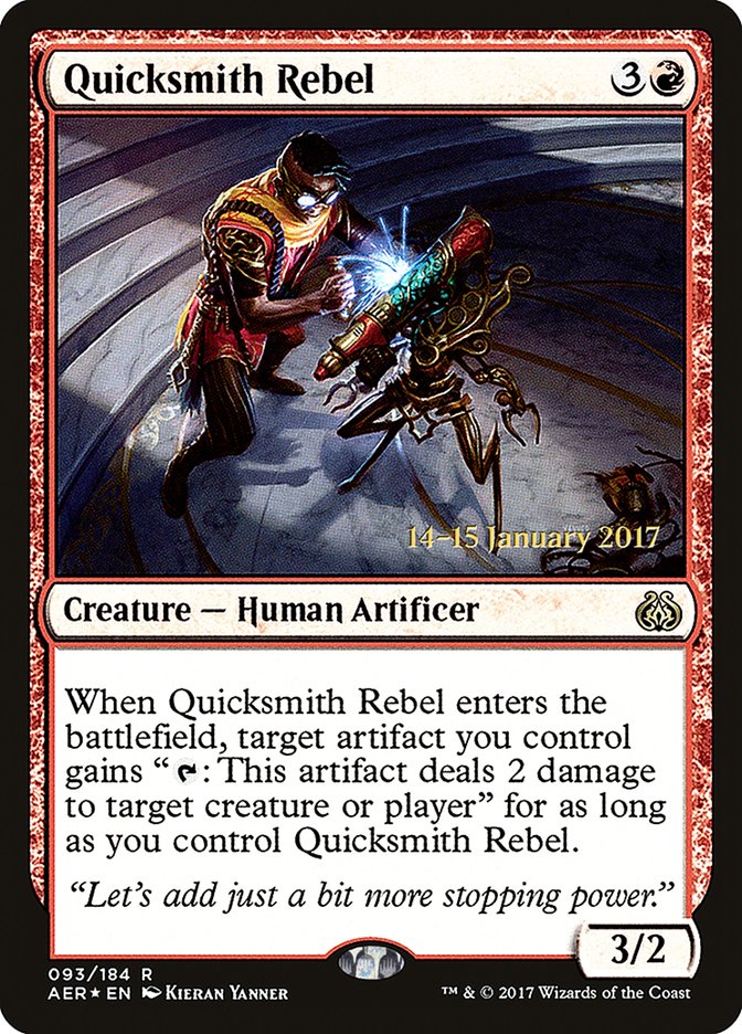 Quicksmith Rebel [Aether Revolt Prerelease Promos] | Card Citadel