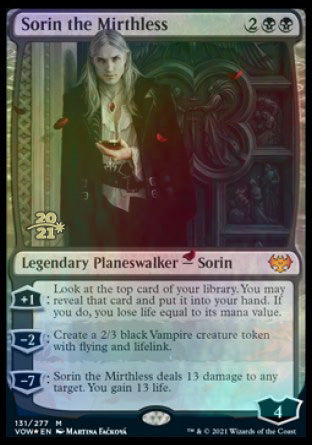 Sorin the Mirthless [Innistrad: Crimson Vow Prerelease Promos] | Card Citadel