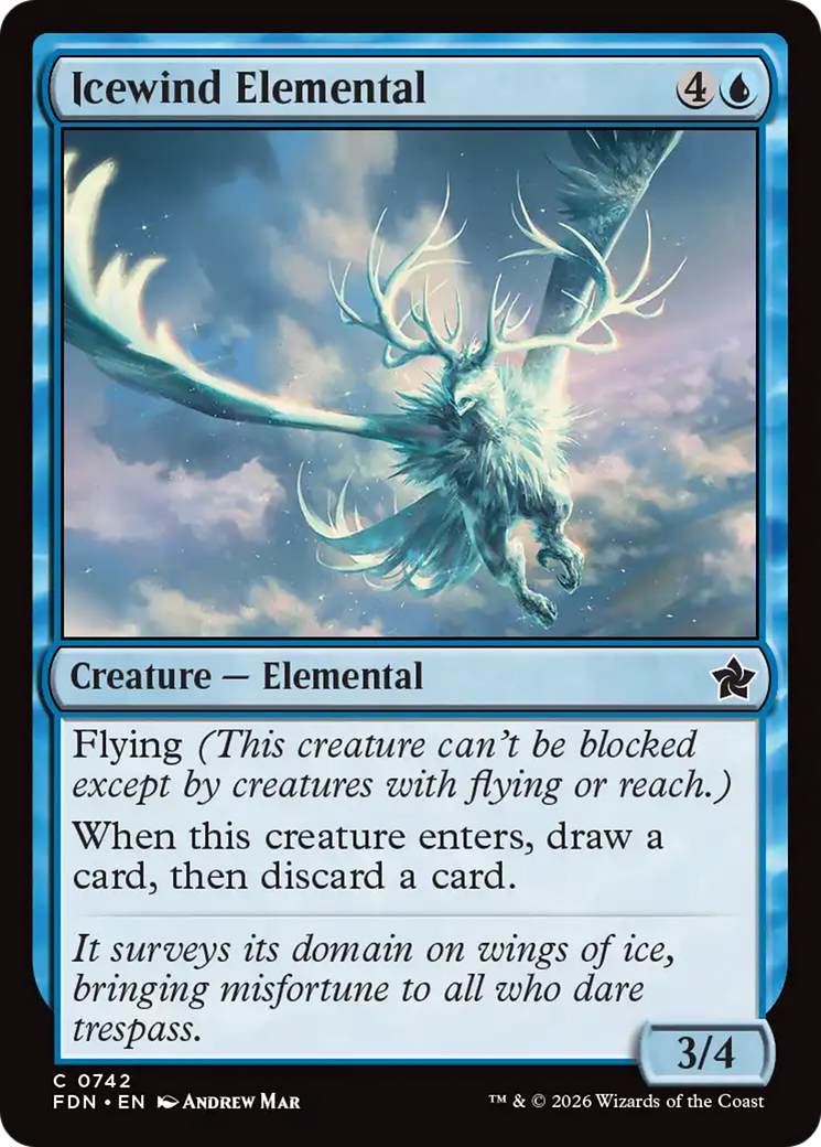 Icewind Elemental (0742) [Foundations] | Card Citadel