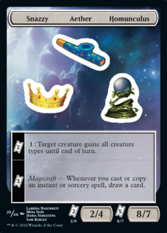 Snazzy Aether Homunculus [Unfinity Stickers] | Card Citadel