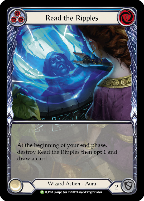 Read the Ripples (Blue) [FAB092] (Promo)  Rainbow Foil | Card Citadel