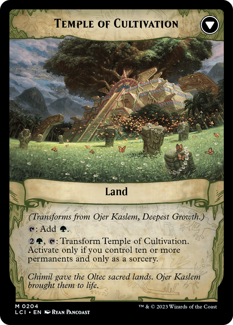 Ojer Kaslem, Deepest Growth // Temple of Cultivation [The Lost Caverns of Ixalan Prerelease Cards] | Card Citadel