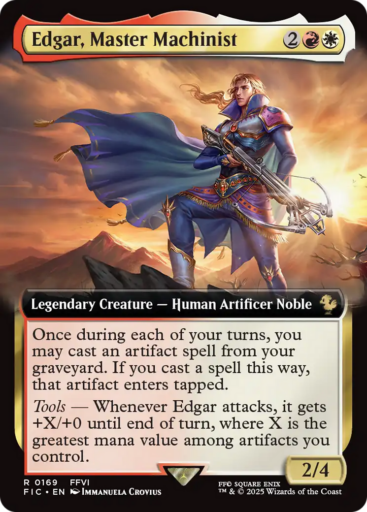 Edgar, Master Machinist (Extended Art) [FINAL FANTASY Commander] | Card Citadel