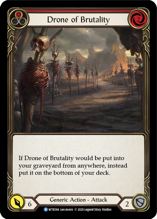 Drone of Brutality (Red) [U-WTR164] (Welcome to Rathe Unlimited)  Unlimited Normal | Card Citadel