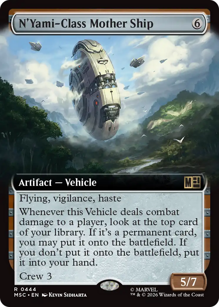 N'Yami-Class Mother Ship (Extended Art) [Marvel Super Heroes Commander] | Card Citadel