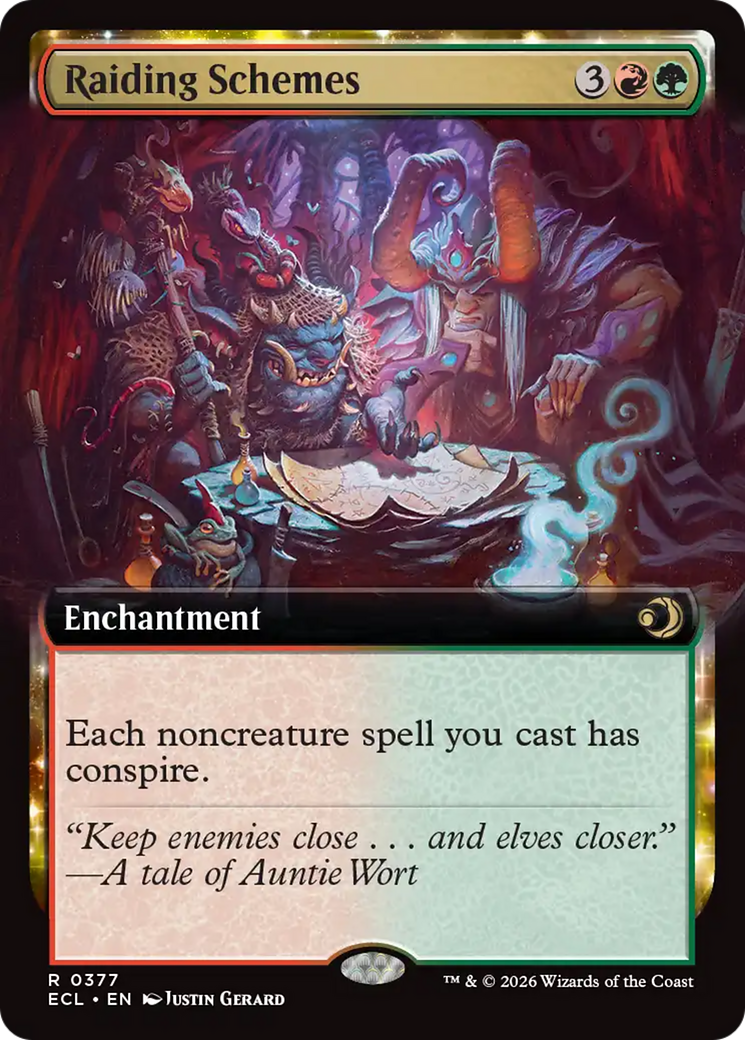 Raiding Schemes (Extended Art) [Lorwyn Eclipsed] | Card Citadel