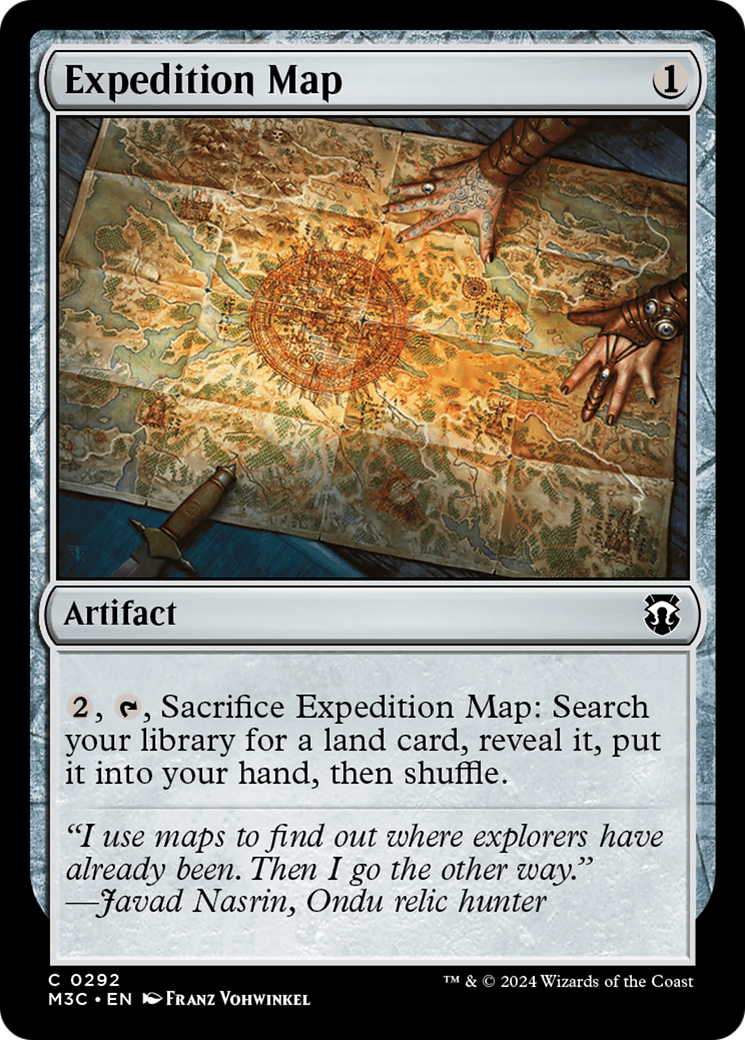 Expedition Map (Ripple Foil) [Modern Horizons 3 Commander] | Card Citadel