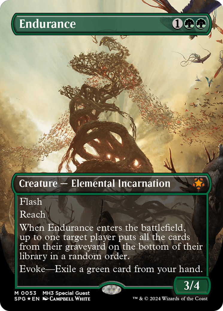 Endurance (Borderless) (Textured Foil) [Modern Horizons 3 Special Guests] | Card Citadel