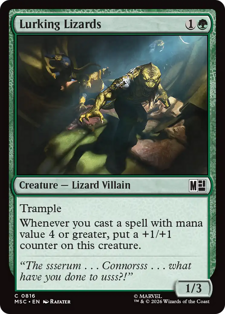 Lurking Lizards [Marvel Super Heroes Commander] | Card Citadel
