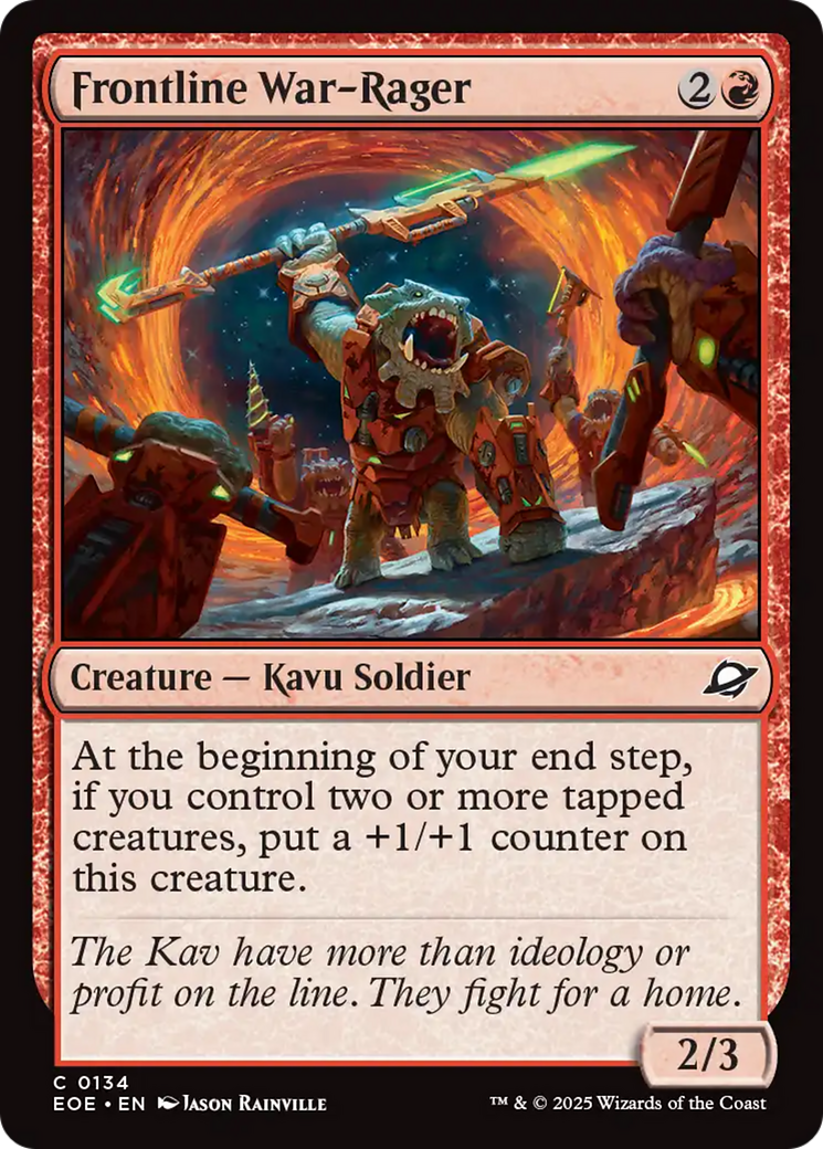 Frontline War-Rager [Edge of Eternities] | Card Citadel