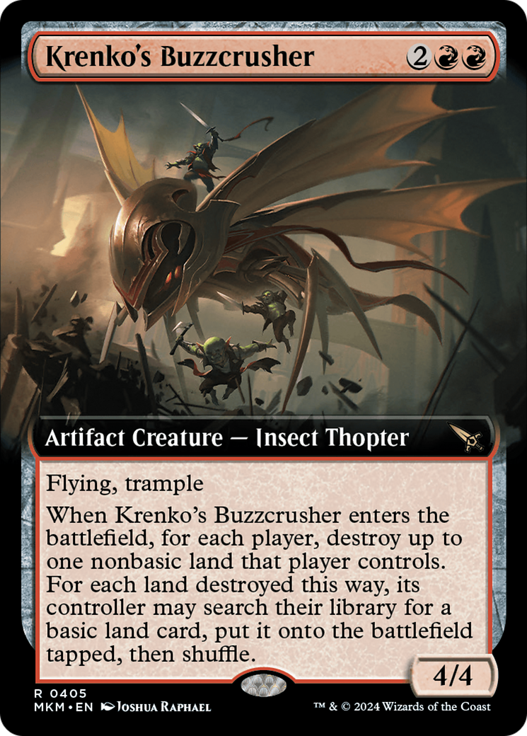 Krenko's Buzzcrusher (Extended Art) [Murders at Karlov Manor] | Card Citadel