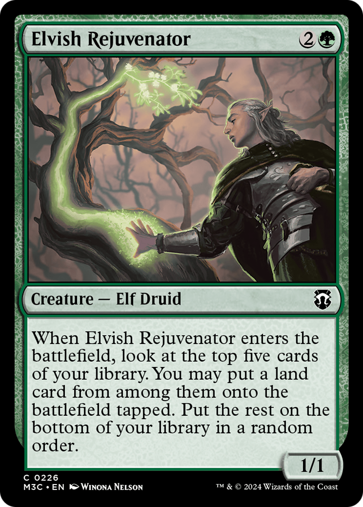 Elvish Rejuvenator (Ripple Foil) [Modern Horizons 3 Commander] | Card Citadel