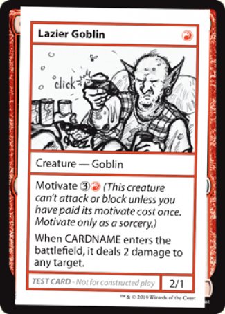 Lazier Goblin (2021 Edition) [Mystery Booster Playtest Cards] | Card Citadel