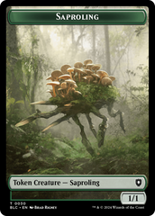 Saproling // Treasure Double-Sided Token [Bloomburrow Commander Tokens] | Card Citadel