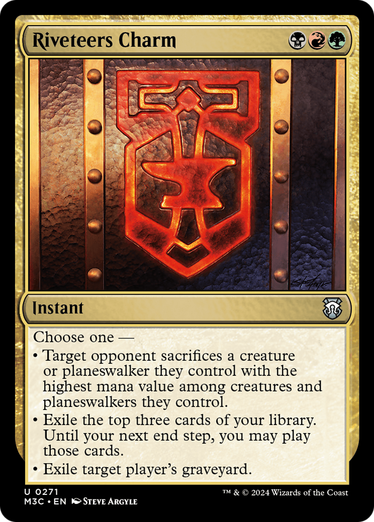 Riveteers Charm (Ripple Foil) [Modern Horizons 3 Commander] | Card Citadel