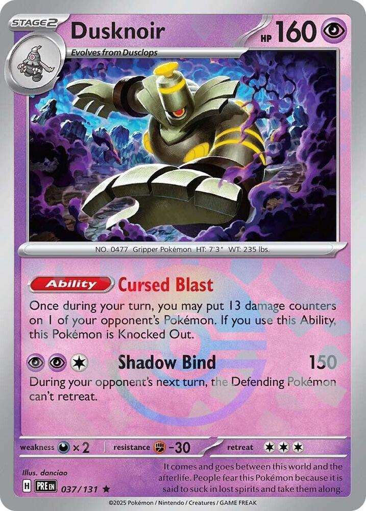 Dusknoir (037/131) (Poke Ball Pattern) [Scarlet & Violet: Prismatic Evolutions] | Card Citadel