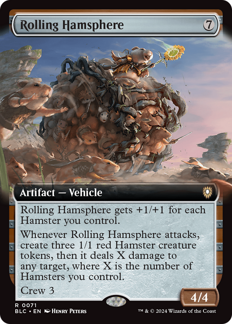 Rolling Hamsphere (Extended Art) [Bloomburrow Commander] | Card Citadel