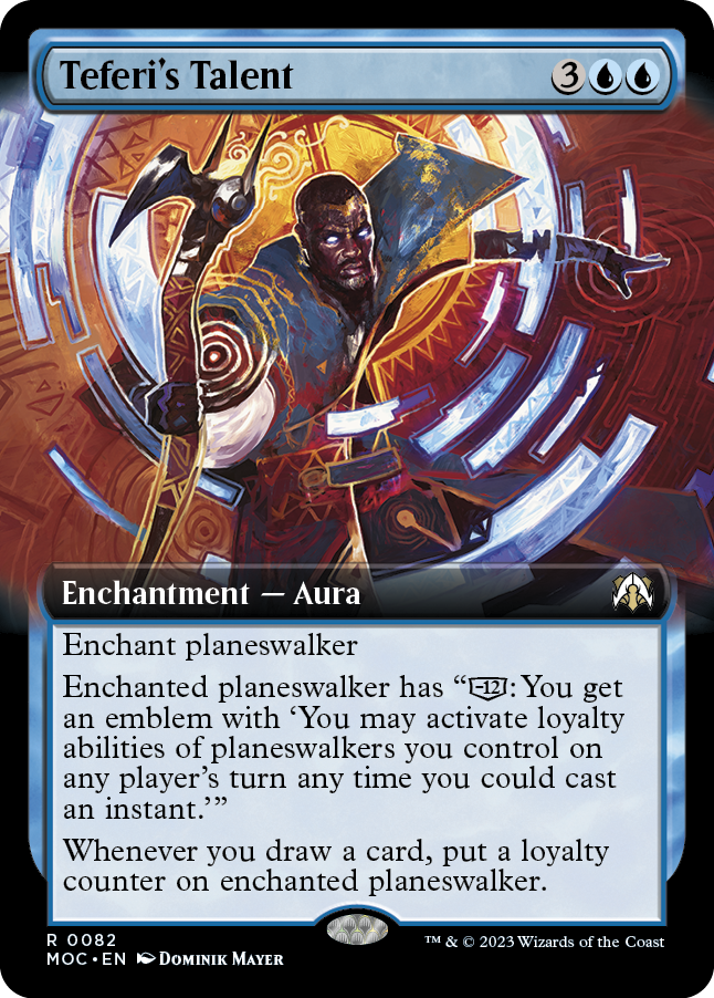 Teferi's Talent (Extended Art) [March of the Machine Commander] | Card Citadel