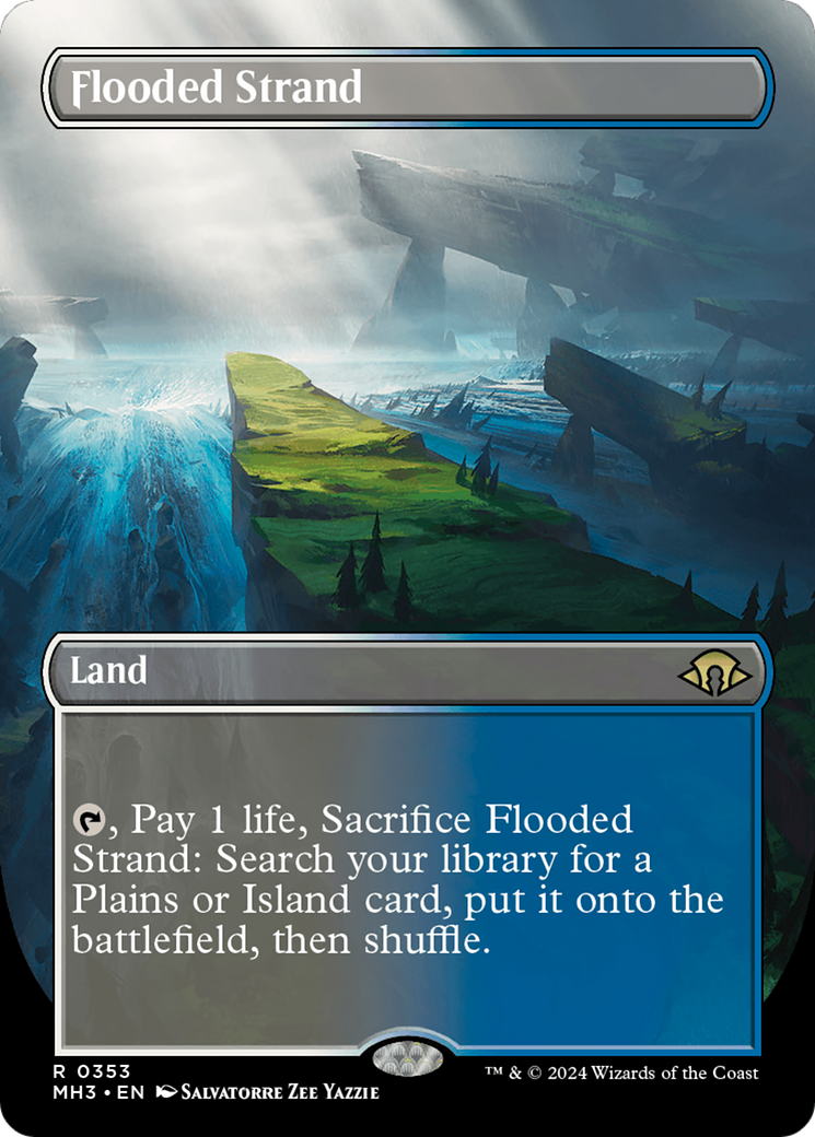 Flooded Strand (Borderless) [Modern Horizons 3] | Card Citadel