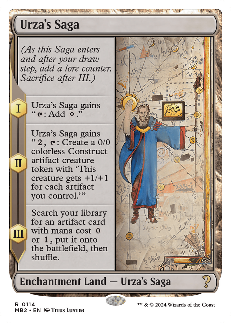 Urza's Saga (White Border) [Mystery Booster 2] | Card Citadel