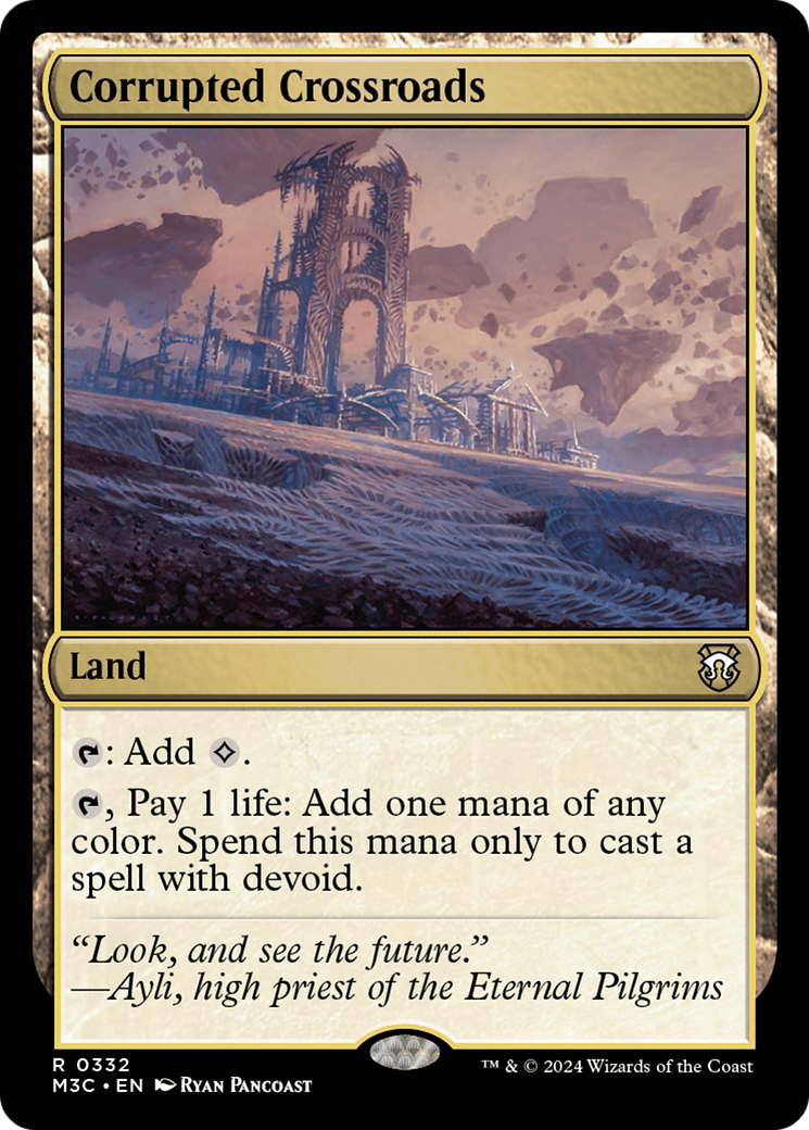 Corrupted Crossroads (Ripple Foil) [Modern Horizons 3 Commander] | Card Citadel