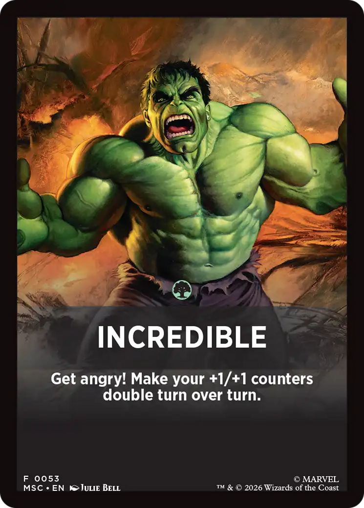 Incredible Theme Card [Marvel Super Heroes Commander] | Card Citadel