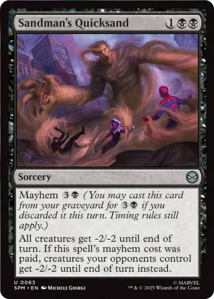 Sandman's Quicksand [Marvel's Spider-Man] | Card Citadel