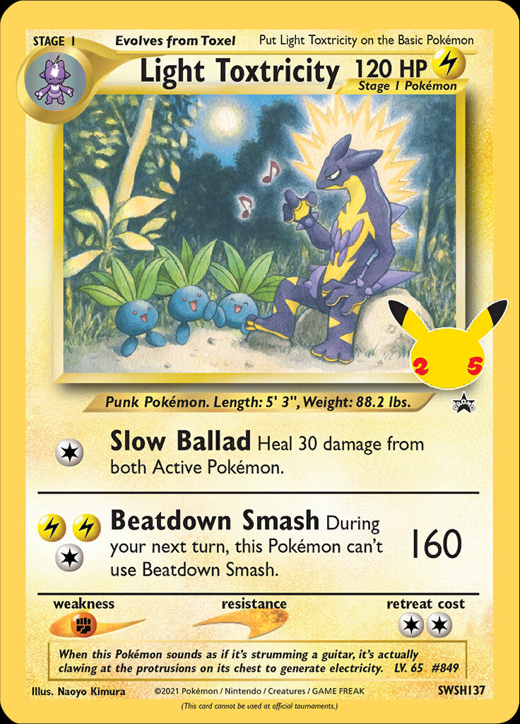 Light Toxtricity (SWSH137) (Celebrations) [Sword & Shield: Black Star Promos] | Card Citadel