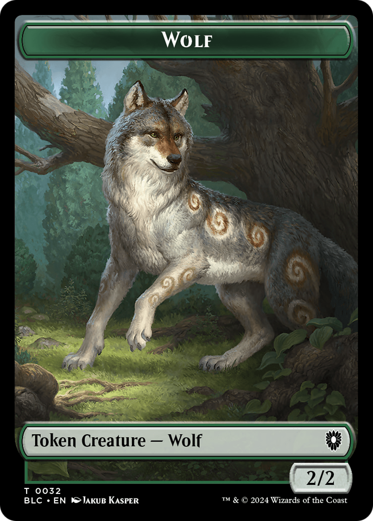 Goat // Wolf (032) Double-Sided Token [Bloomburrow Commander Tokens] | Card Citadel