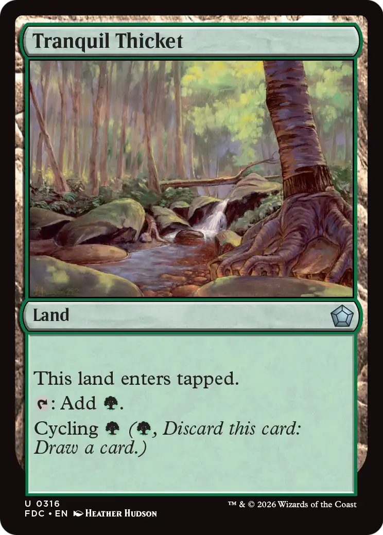 Tranquil Thicket [Foundations Commander] | Card Citadel