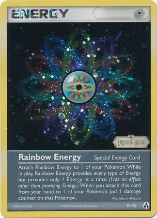 Rainbow Energy (81/92) (Stamped) [EX: Legend Maker] | Card Citadel