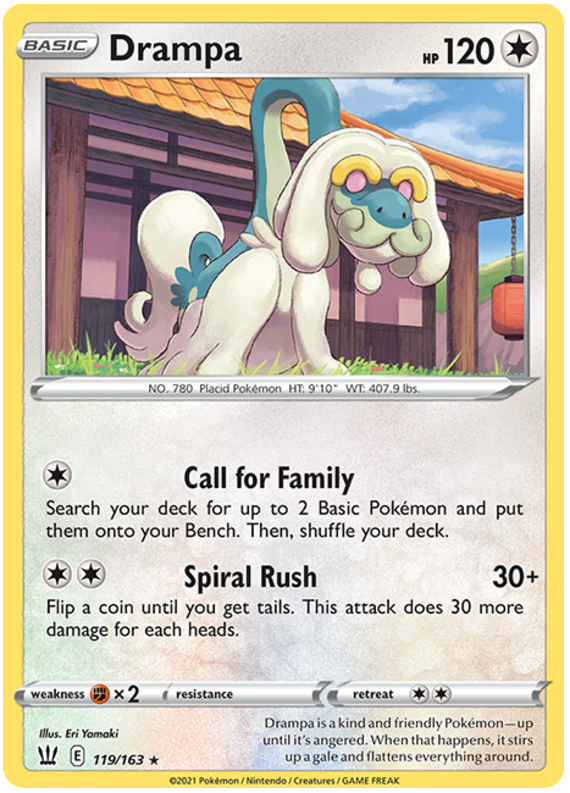 Drampa (119/163) [Sword & Shield: Battle Styles] | Card Citadel