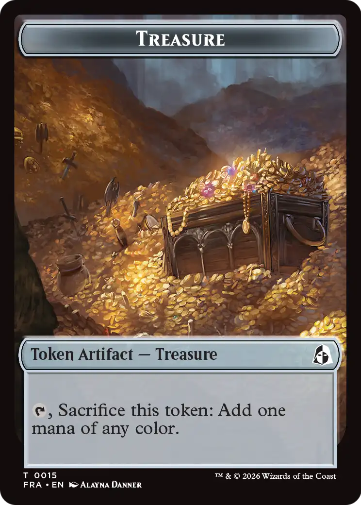 Angel (0003) // Treasure Double-Sided Token [Reality Fracture Tokens] | Card Citadel