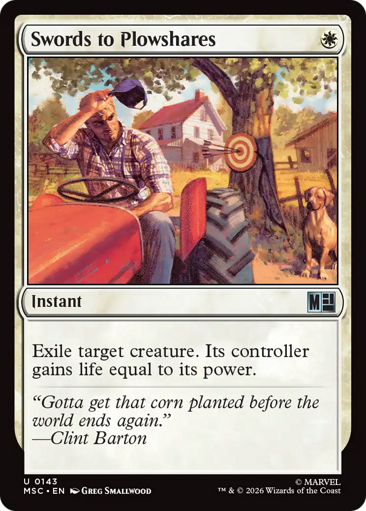 Swords to Plowshares [Marvel Super Heroes Commander] | Card Citadel