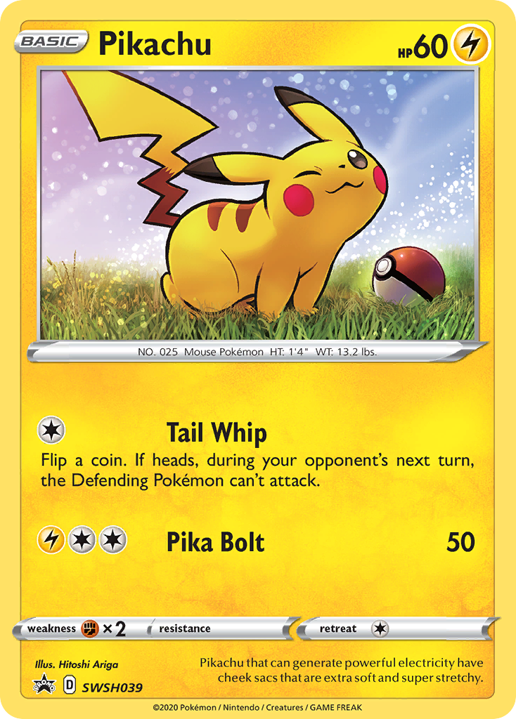 Pikachu (SWSH039) [Sword & Shield: Black Star Promos] | Card Citadel