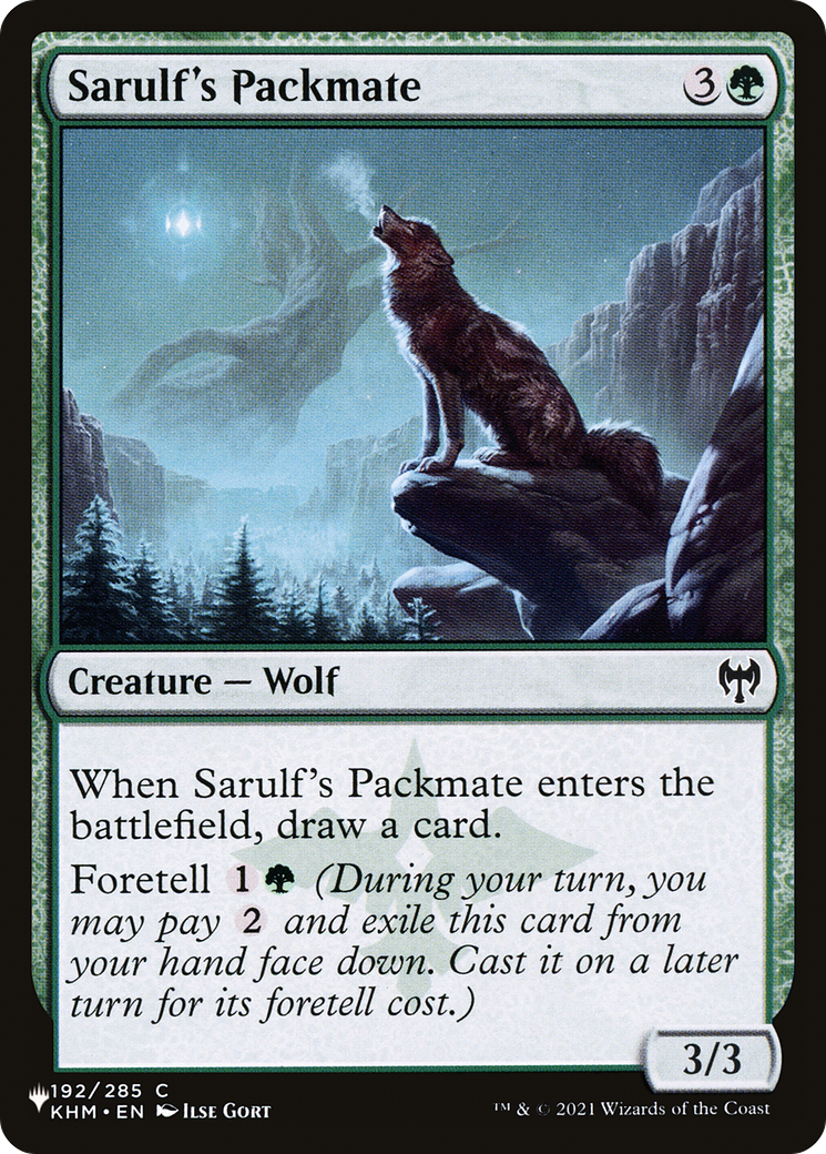 Sarulf's Packmate [The List Reprints] | Card Citadel