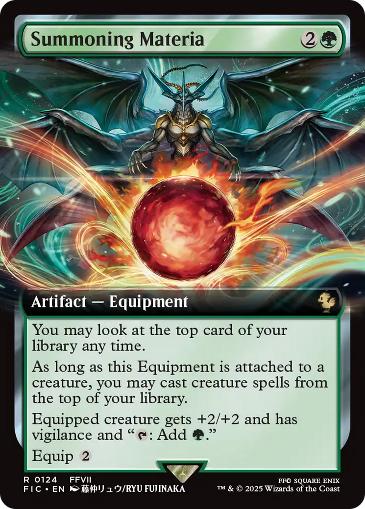 Summoning Materia (Extended Art) [FINAL FANTASY Commander] | Card Citadel