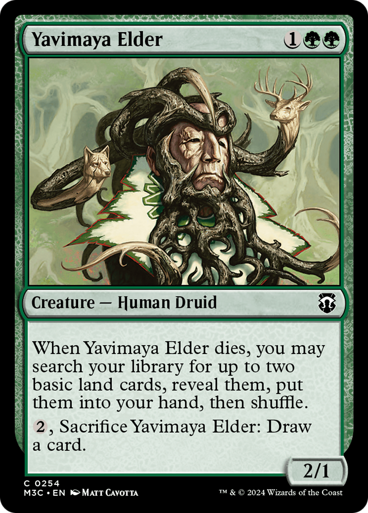 Yavimaya Elder (Ripple Foil) [Modern Horizons 3 Commander] | Card Citadel