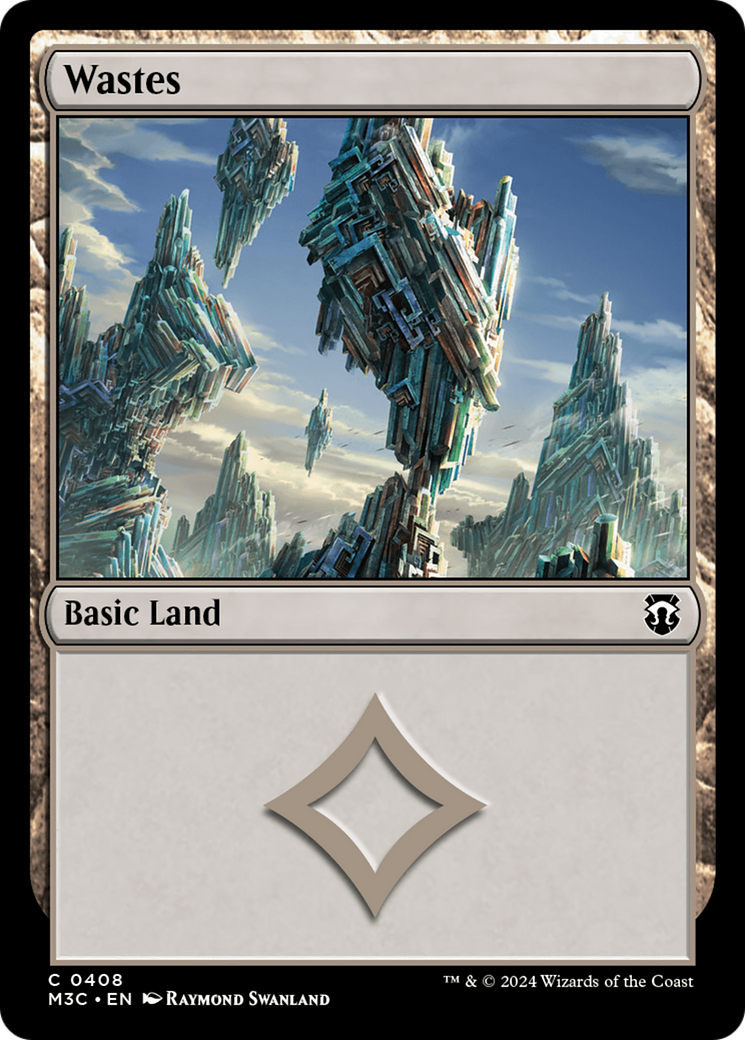 Wastes (Ripple Foil) [Modern Horizons 3 Commander] | Card Citadel