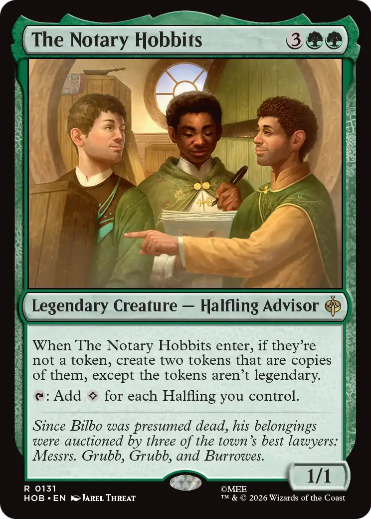 The Notary Hobbits [The Hobbit] | Card Citadel