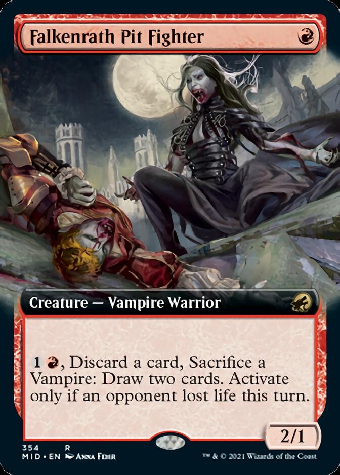Falkenrath Pit Fighter (Extended Art) [Innistrad: Midnight Hunt] | Card Citadel