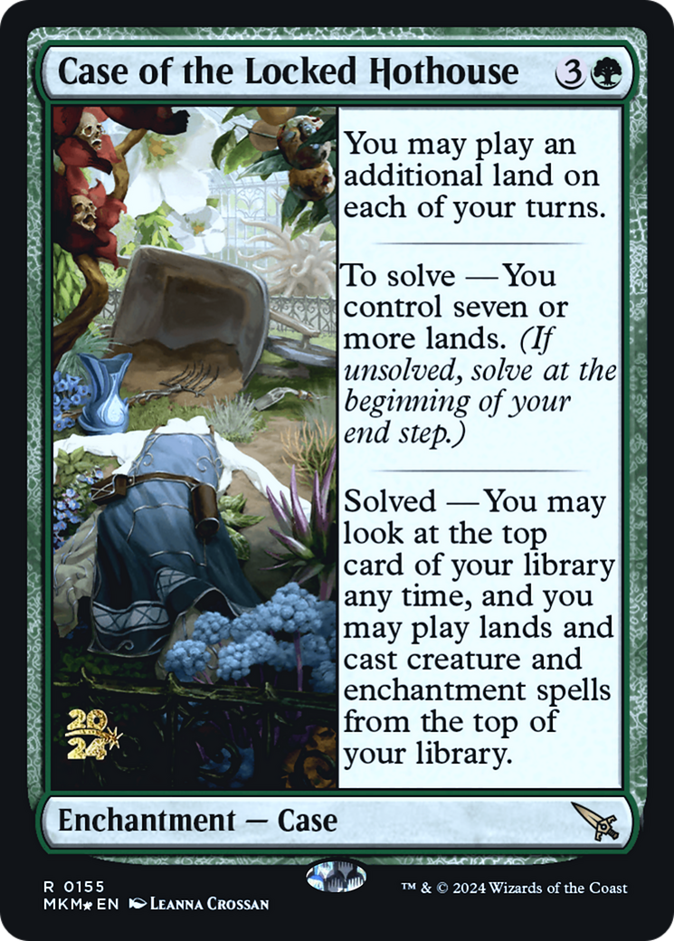 Case of the Locked Hothouse [Murders at Karlov Manor Prerelease Promos] | Card Citadel