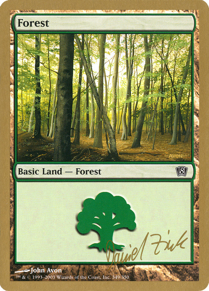 Forest (dz349) (Daniel Zink) [World Championship Decks 2003] | Card Citadel