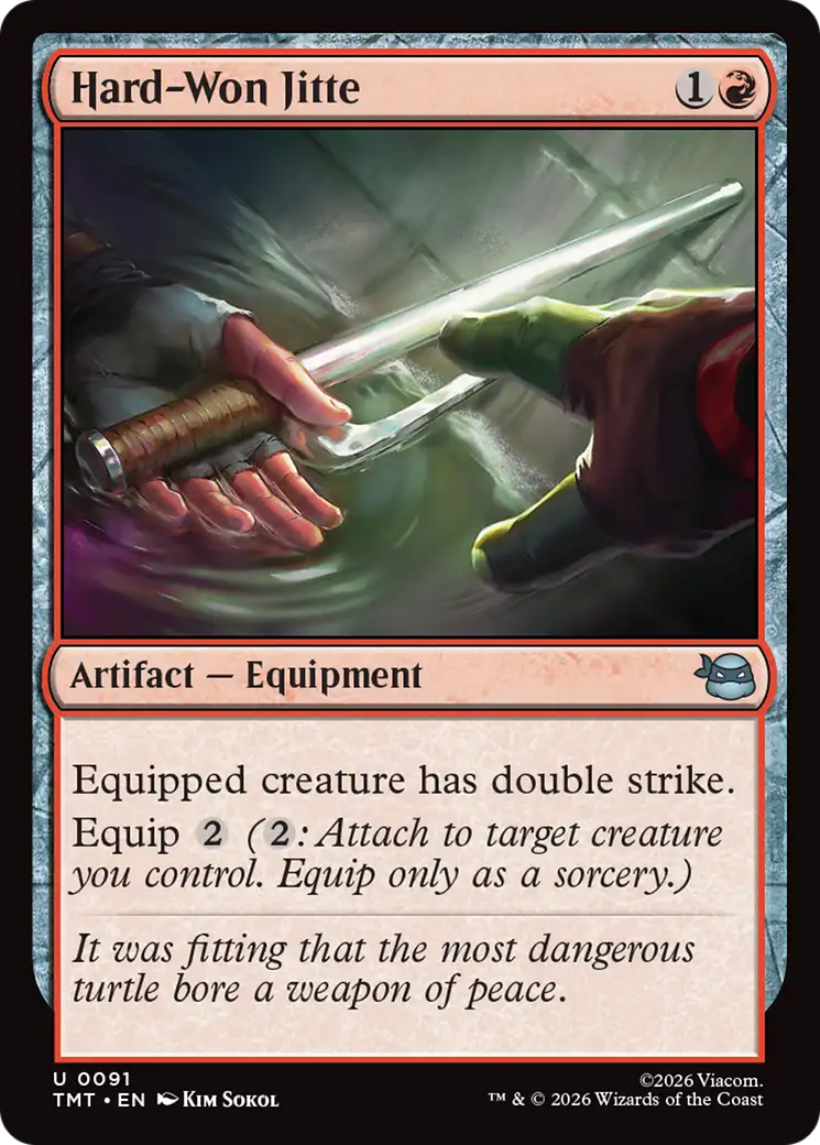 Hard-Won Jitte [Teenage Mutant Ninja Turtles] | Card Citadel