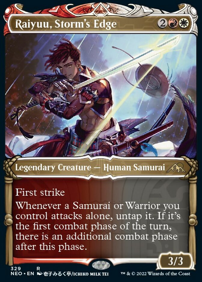 Raiyuu, Storm's Edge (Showcase Samurai) [Kamigawa: Neon Dynasty] | Card Citadel