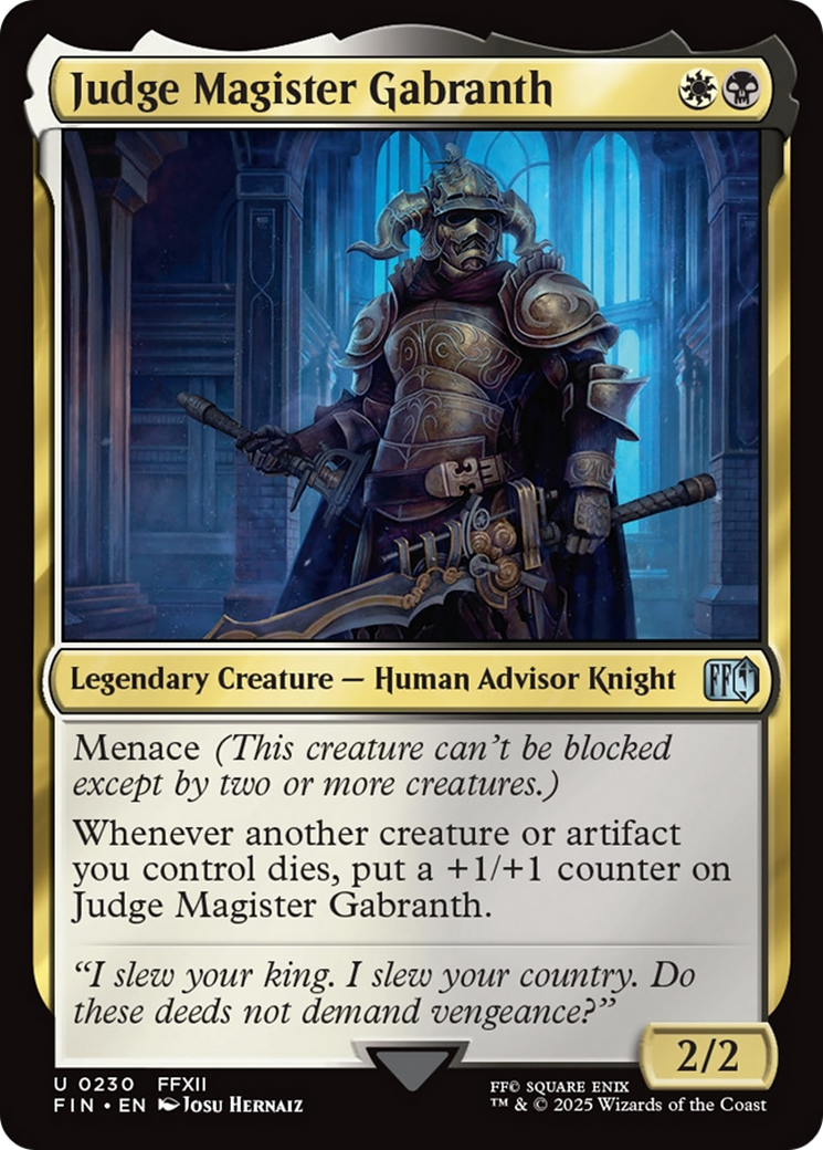 Judge Magister Gabranth [FINAL FANTASY] | Card Citadel