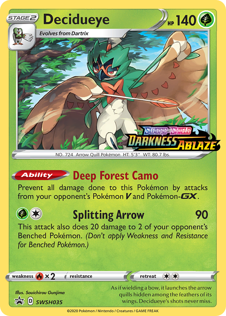 Decidueye (SWSH035) (Prerelease Promo) [Sword & Shield: Black Star Promos] | Card Citadel