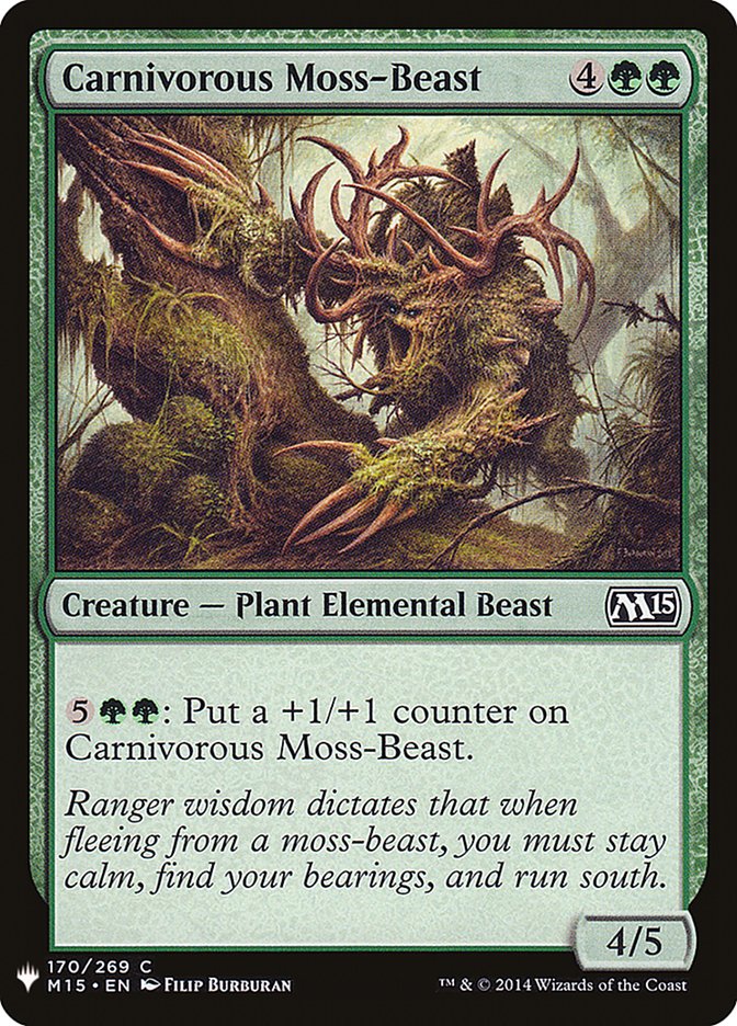 Carnivorous Moss-Beast [Mystery Booster] | Card Citadel